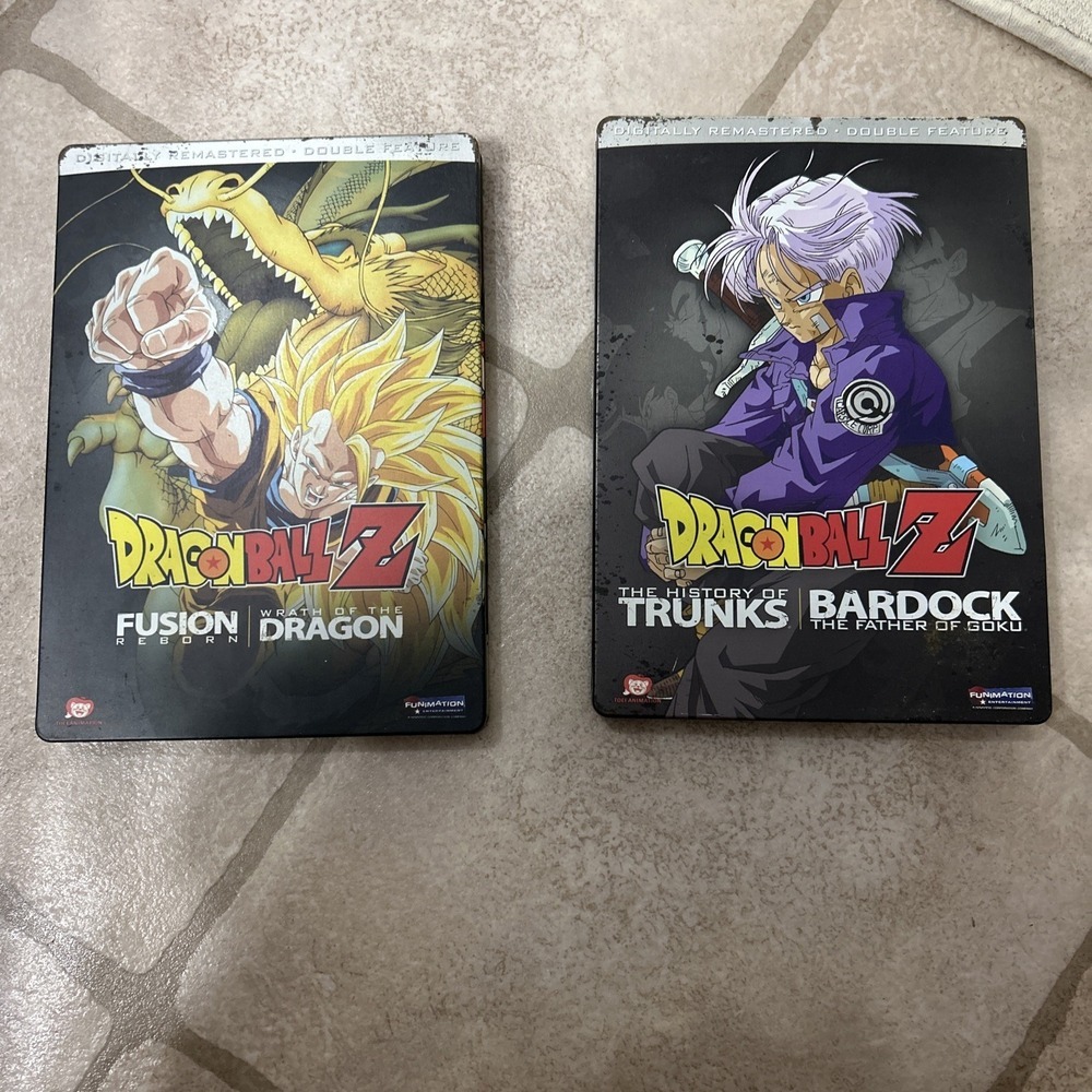 DRAGONBALL Z STEELBOX LOT: HISTORY OF TRUNKS/BARDOCK SET & FUSION/WRATH‎ DRAGON